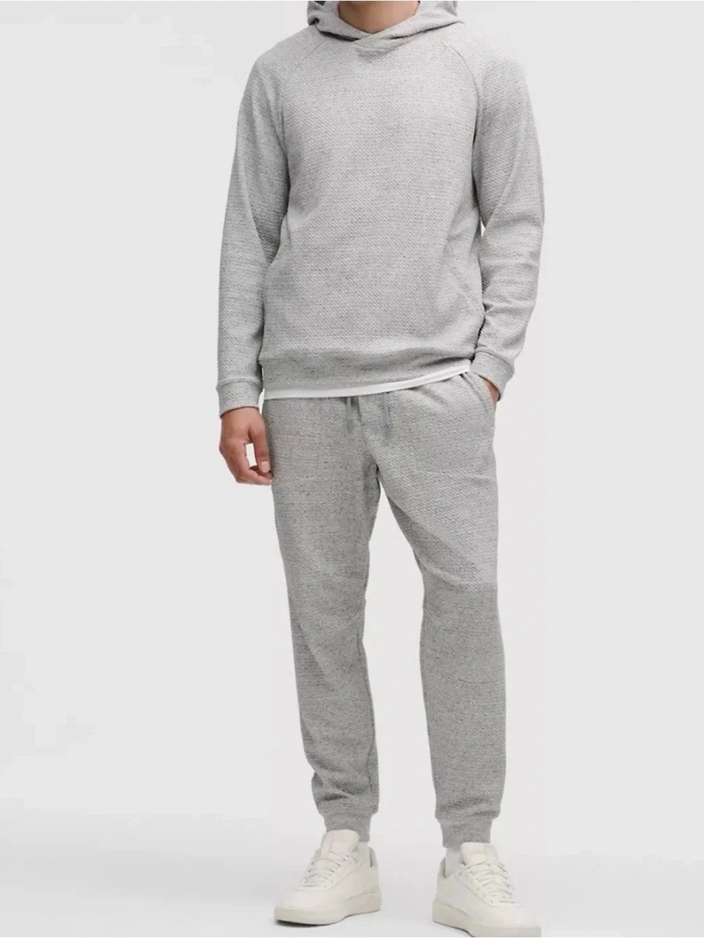 Lululemon athletica SET - Hoodie and pants/ joggers Heathered Gray- Mens size XS